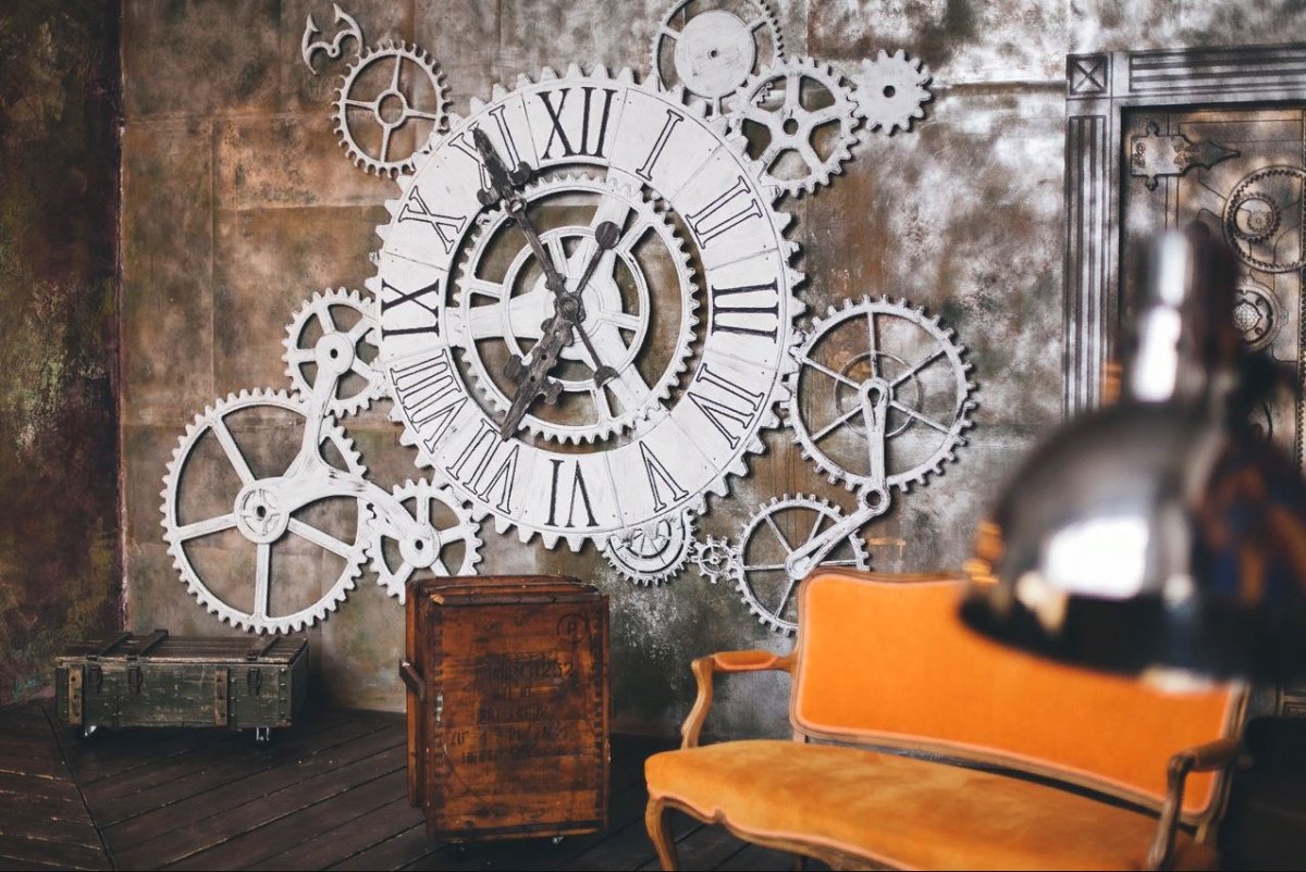 Инсталляция из шестерёнок