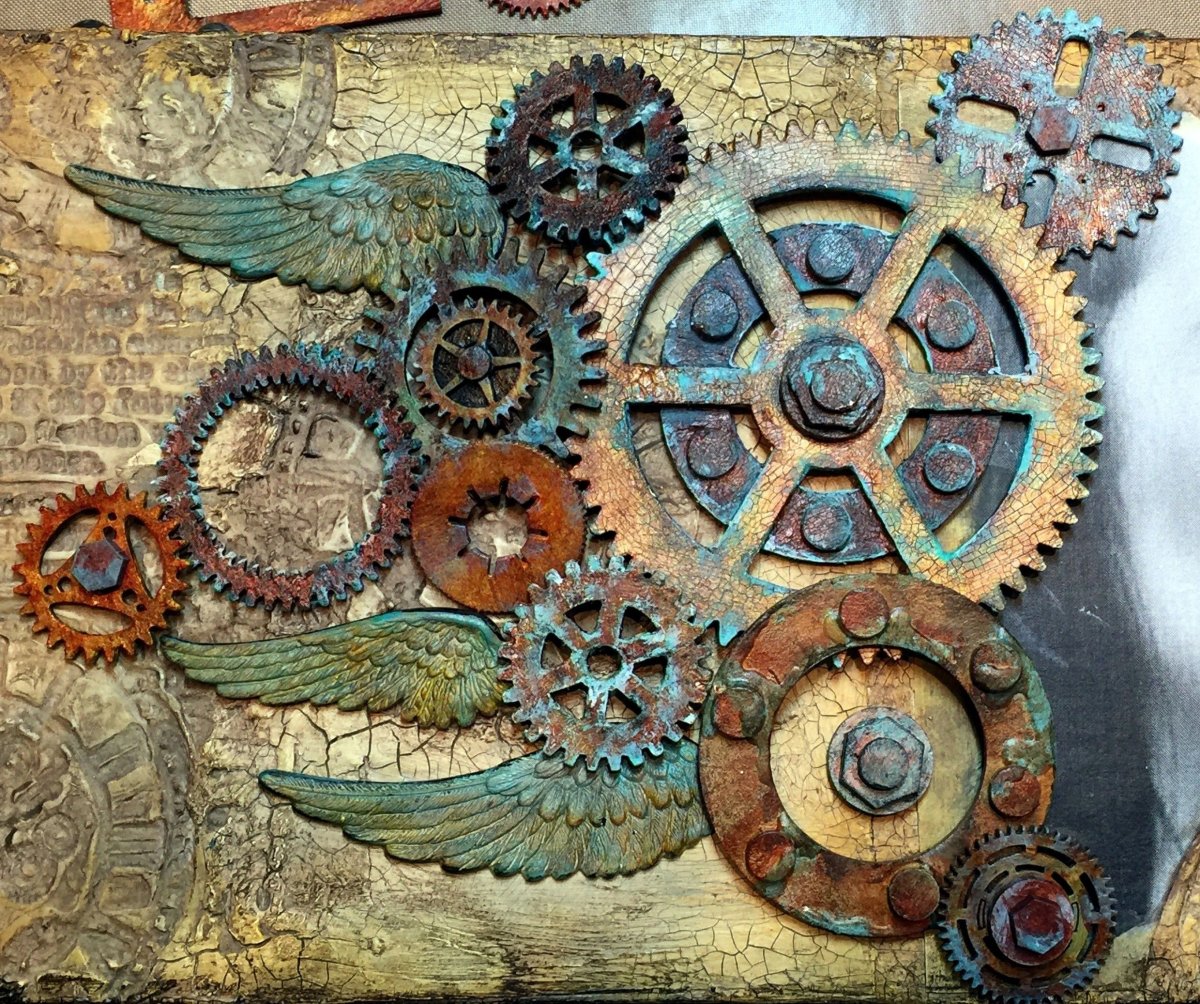 Панно из шестеренок