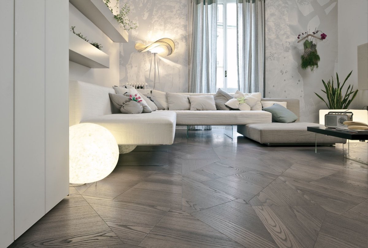 Сочетание плитки и ламината