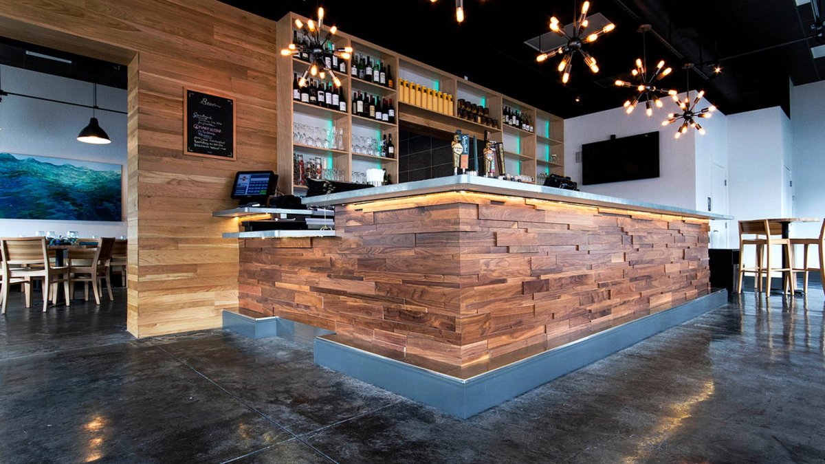 Рейки шпон орех