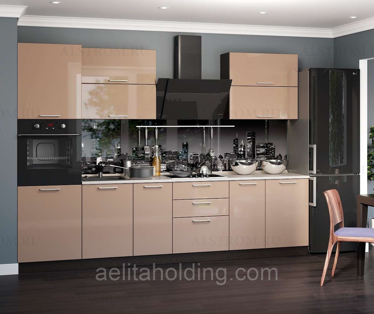 Кухня угловая Модерн капучино