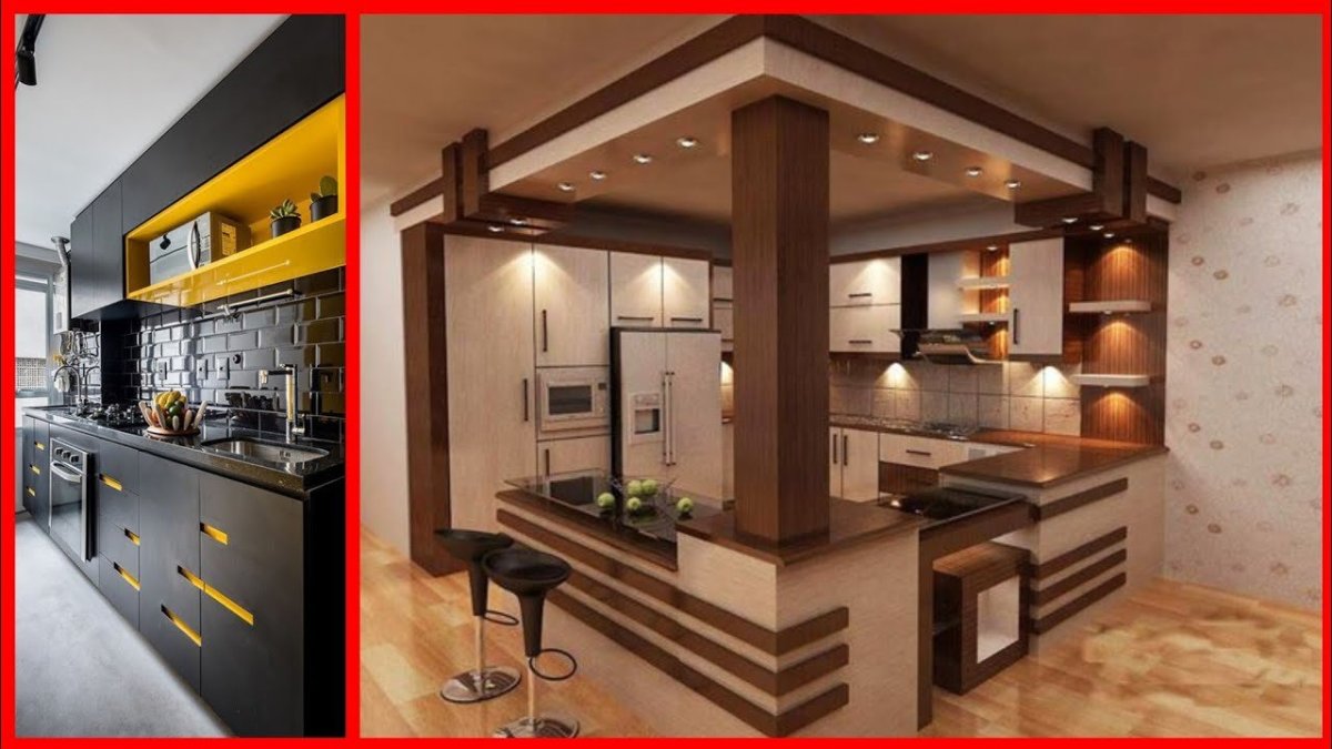 Кухня на подиуме в студии