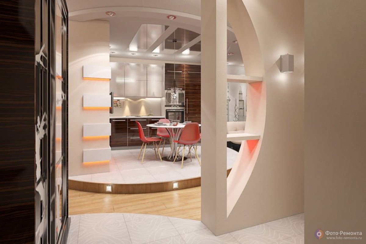 Кухня на подиуме