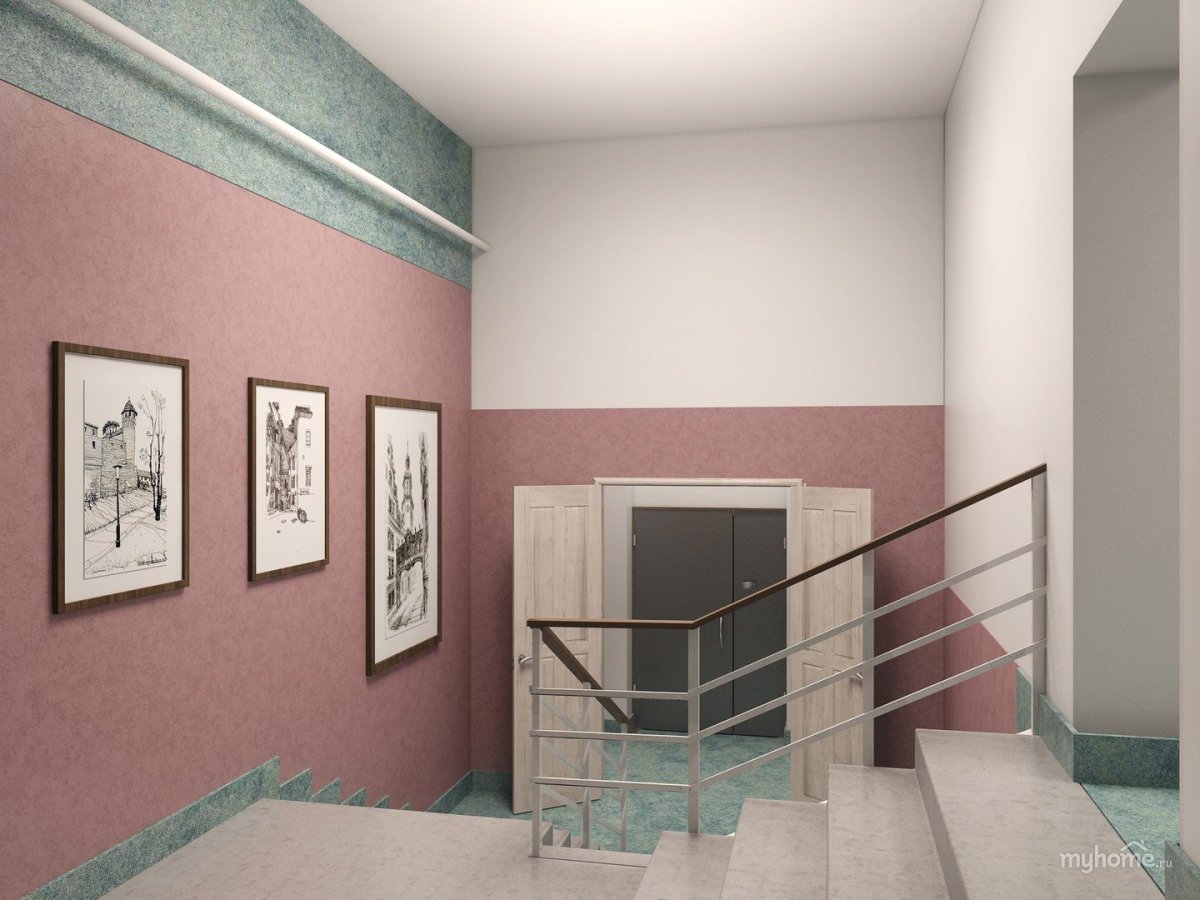 Настенная живопись в подъезде