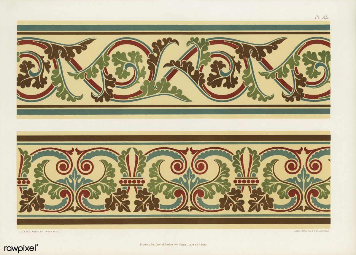 Византийский орнамент бордюр