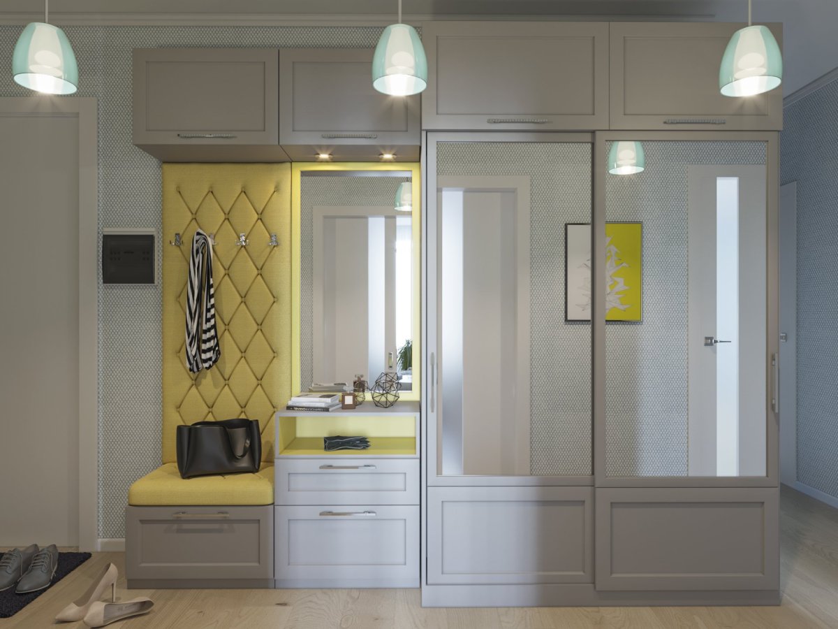 Желтая кухня в интерьере