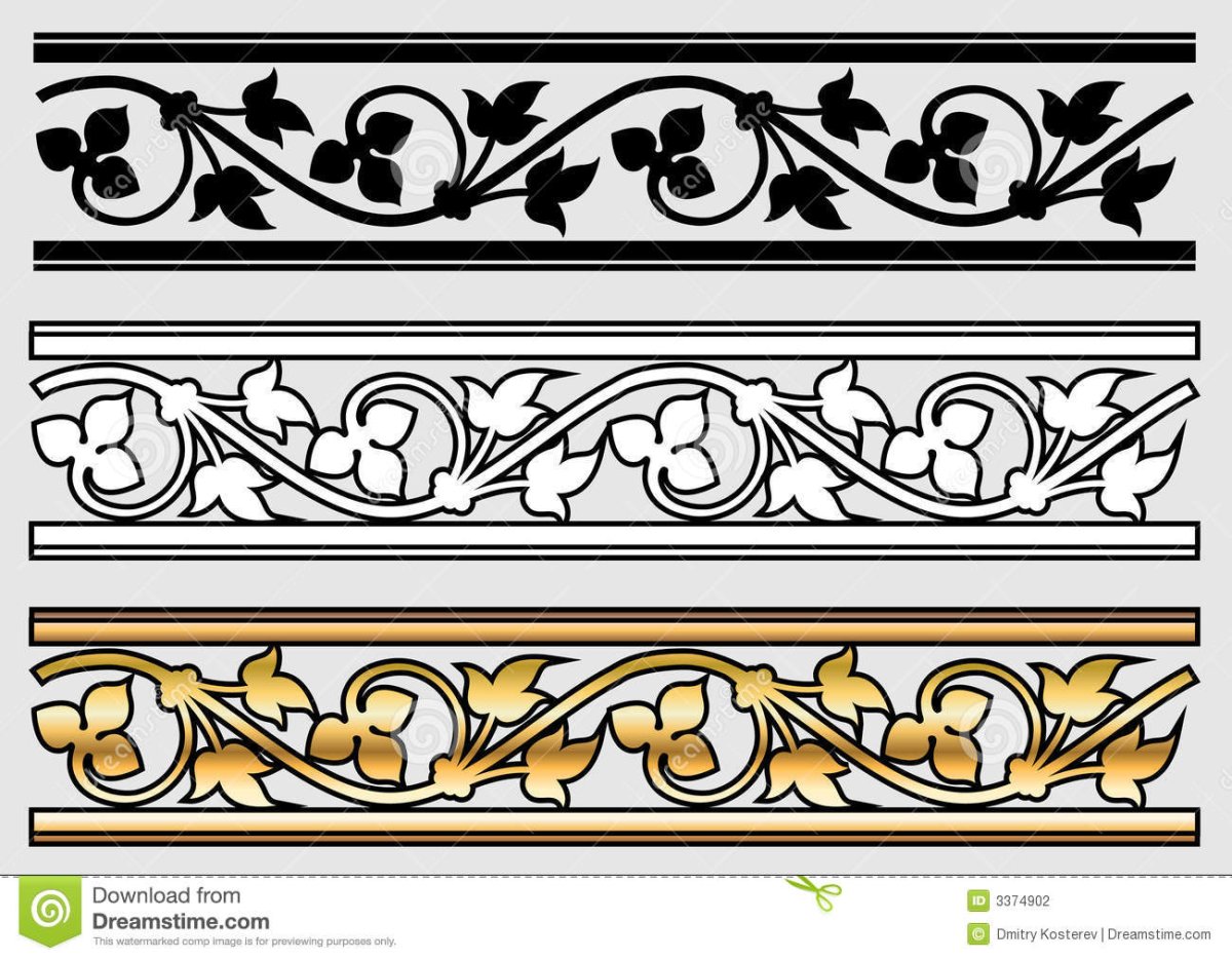 Скандинавский орнамент в полосе