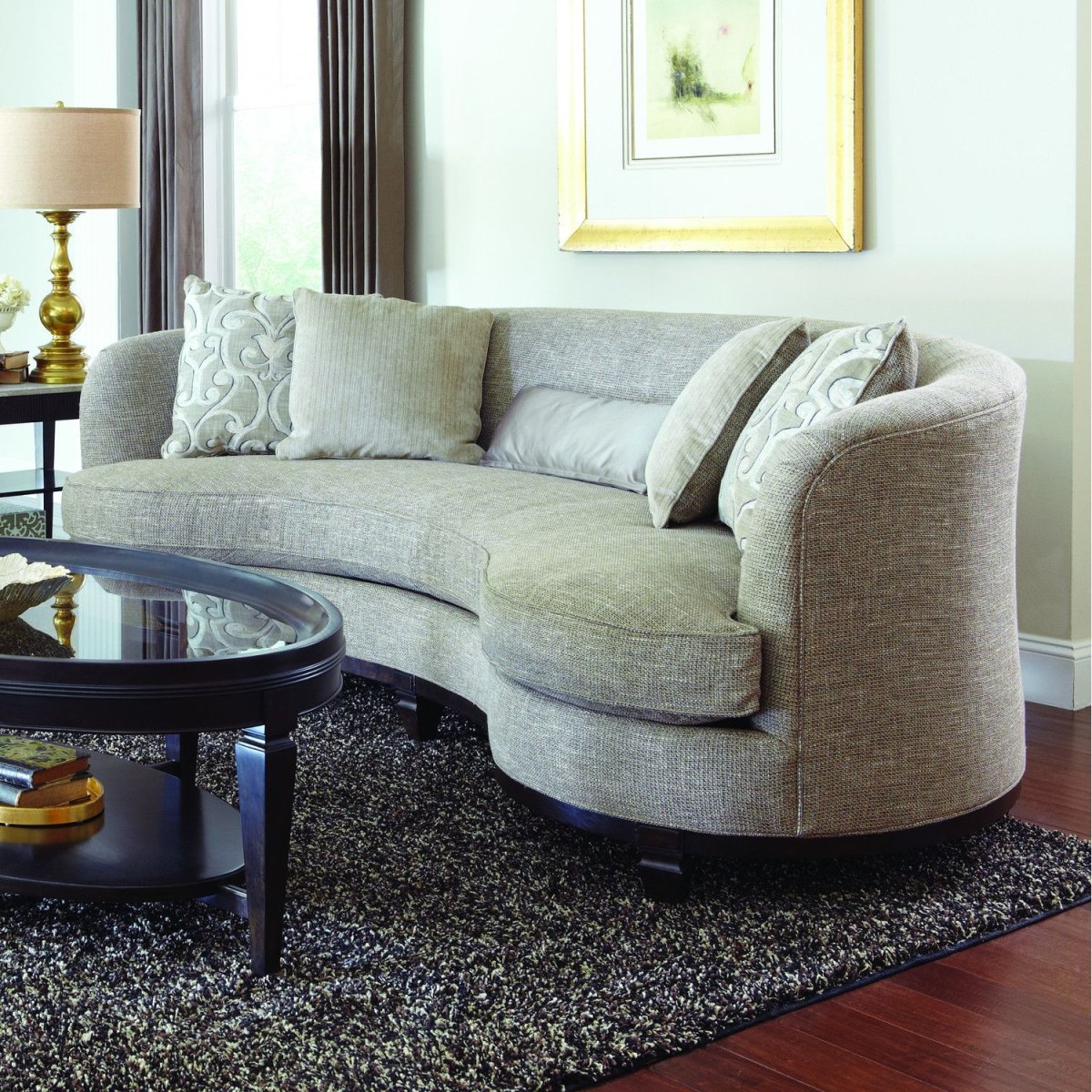 Круглый угловой диван