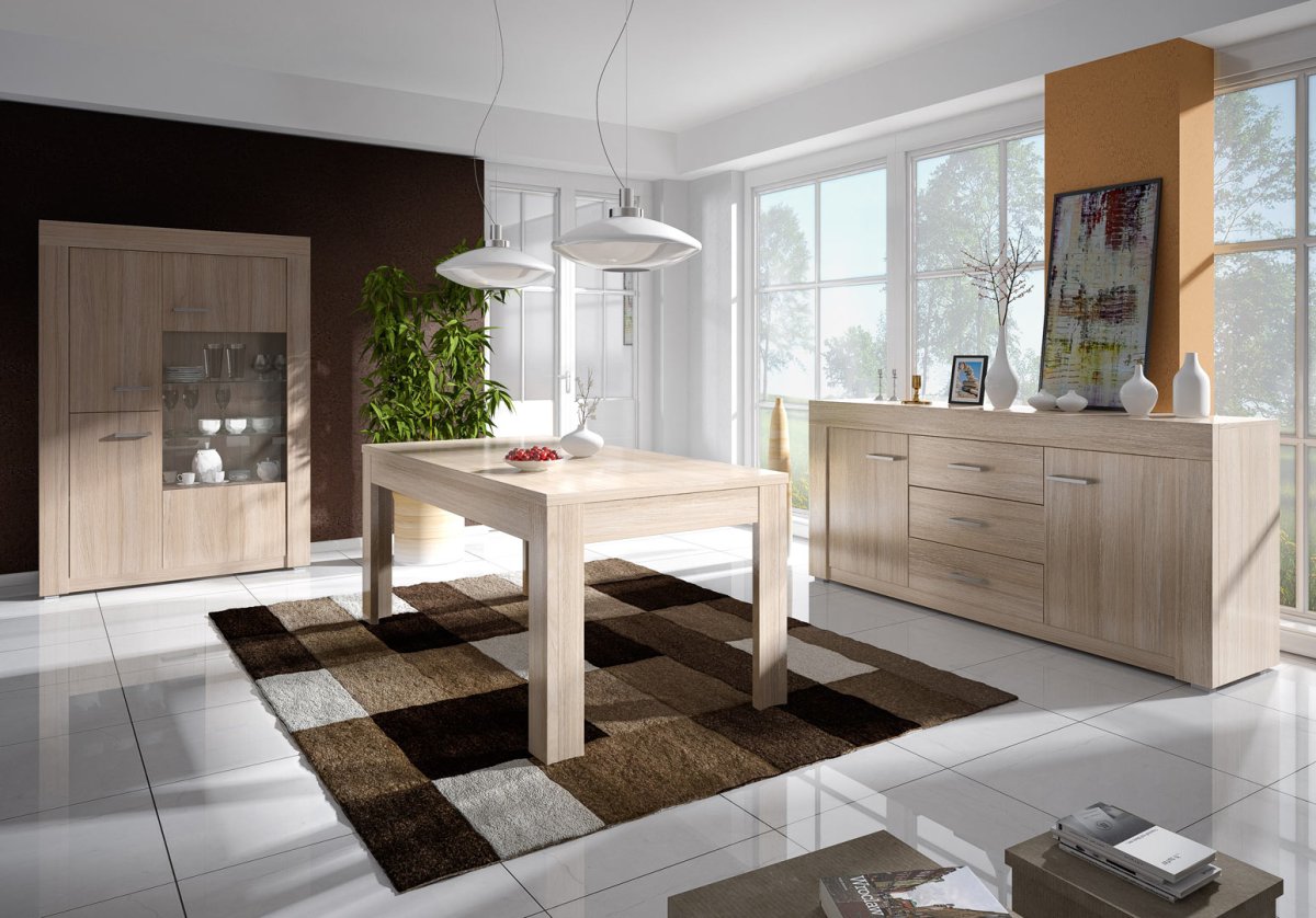 Стол обеденный кухонный ультра дуб сонома, Letta