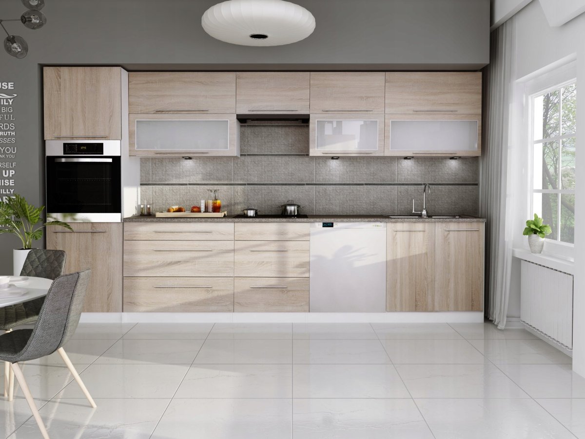 Кухонная столешница r3 h3331 st10 дуб Небраска натуральный, 3000х600х38 мм, Elegance