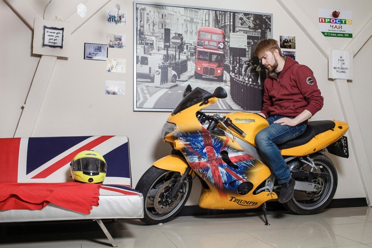 Гараж настоящего байкера