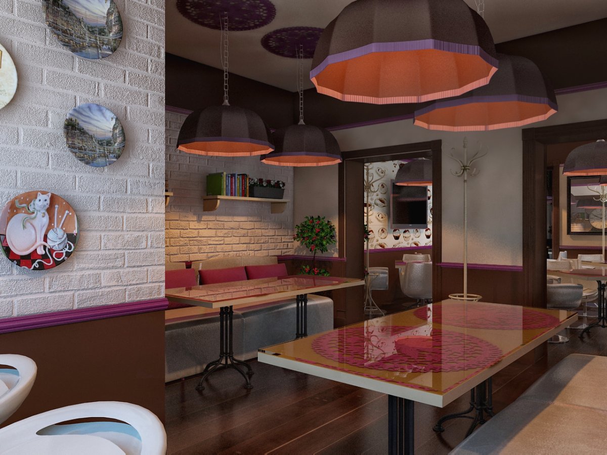 Интерьер мини кафе