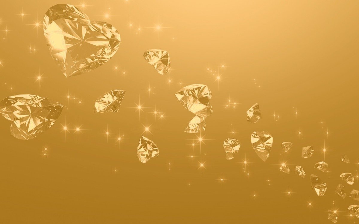 Желтые бриллианты россыпь