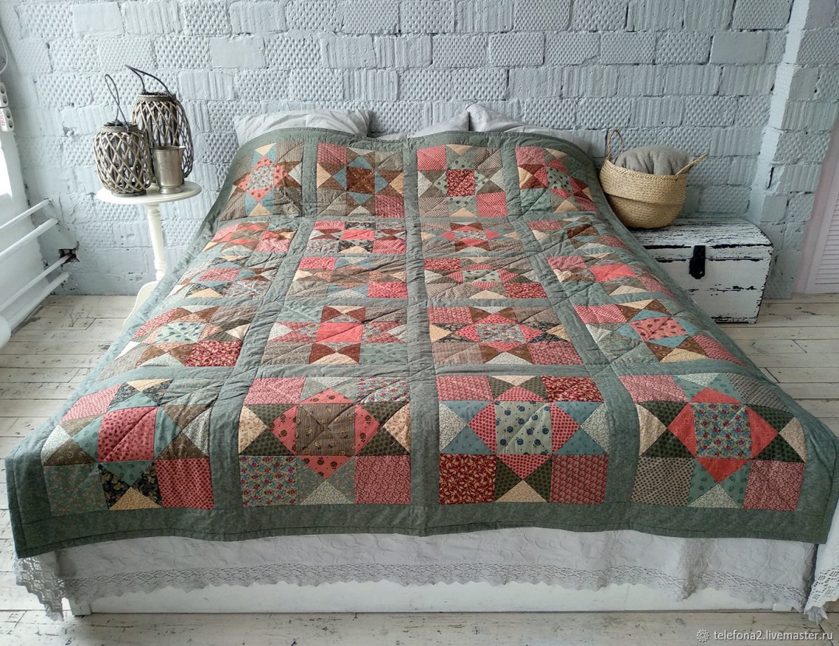 Покрывало печворк 220x240 Турция