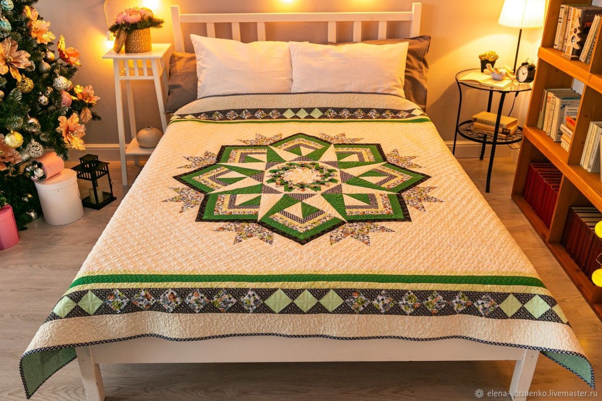 Лоскутное покрывало со звездами