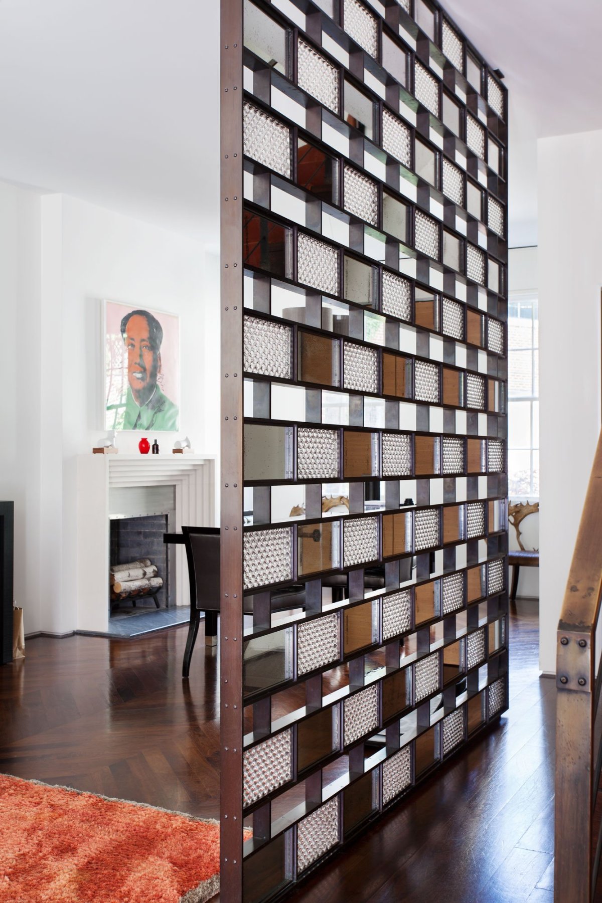 Фрамуга из стеклоблоков