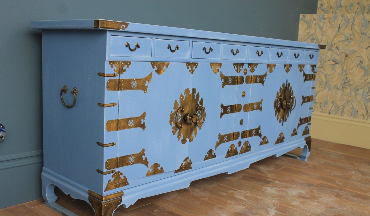 Декупаж с птицами на мебели)