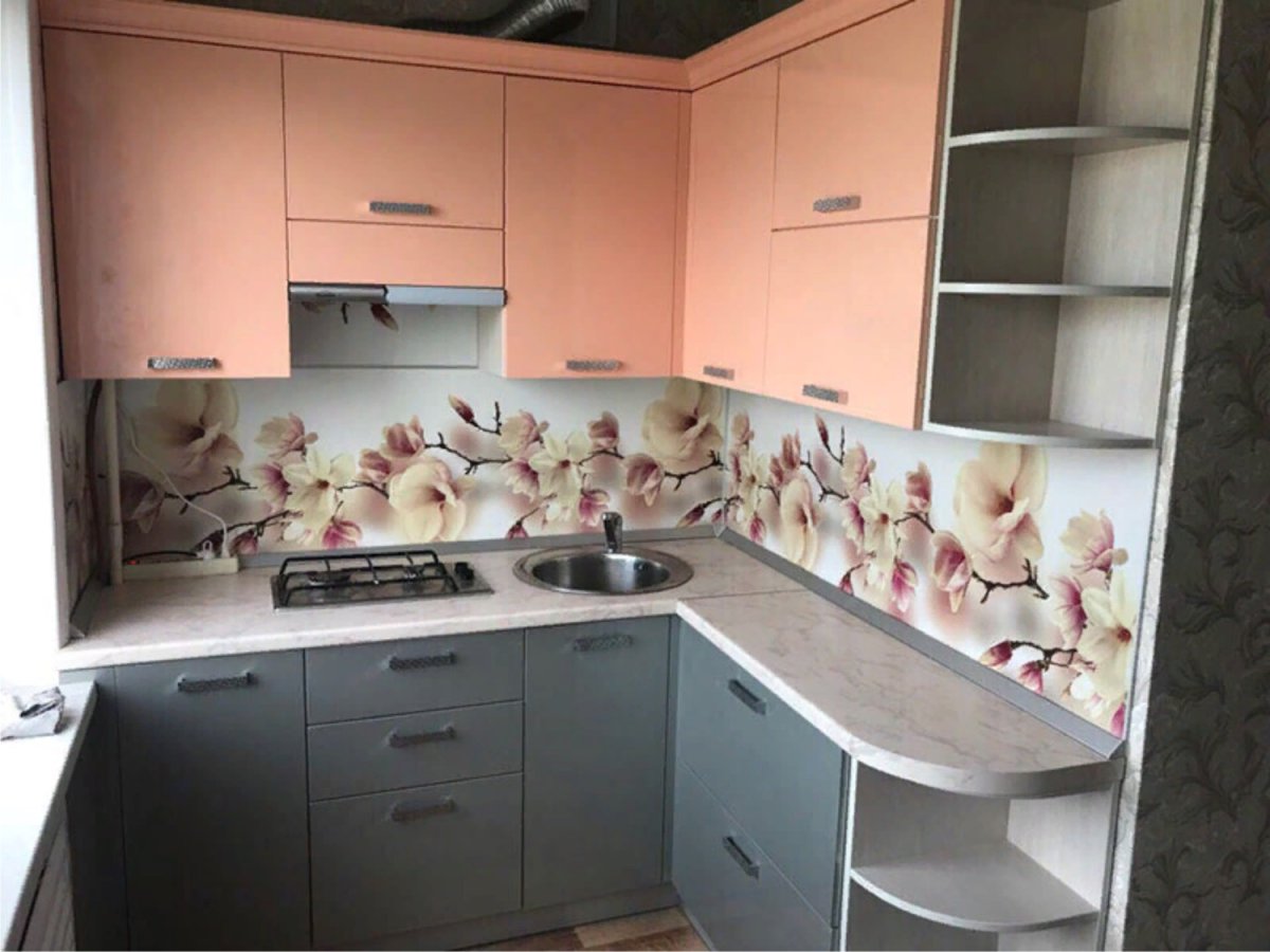 Кухонный фартук в хрущевке