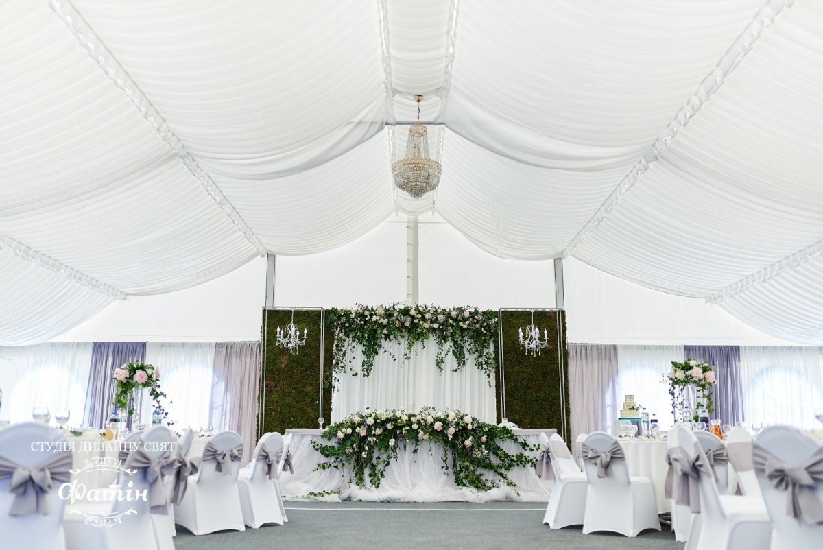 Украшение шатров на свадьбу