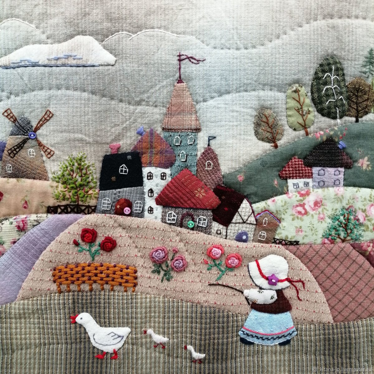 Пэчворк панно на стену