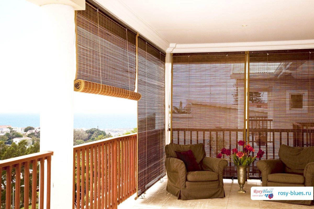 Бамбуковые шторы на балкон