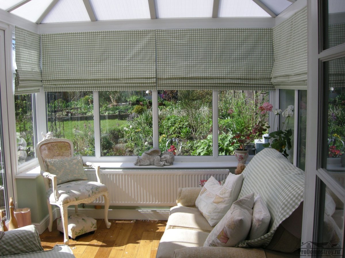 Римские шторы для беседки