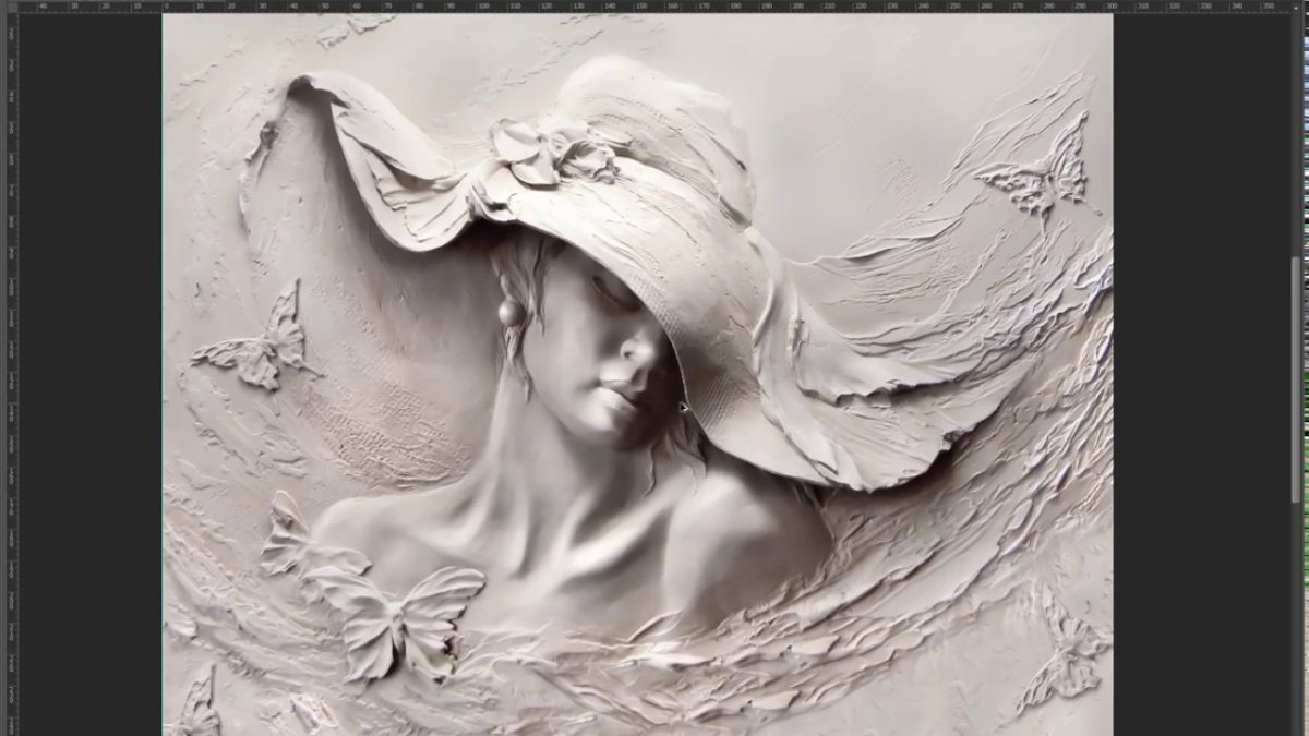 Женский барельеф