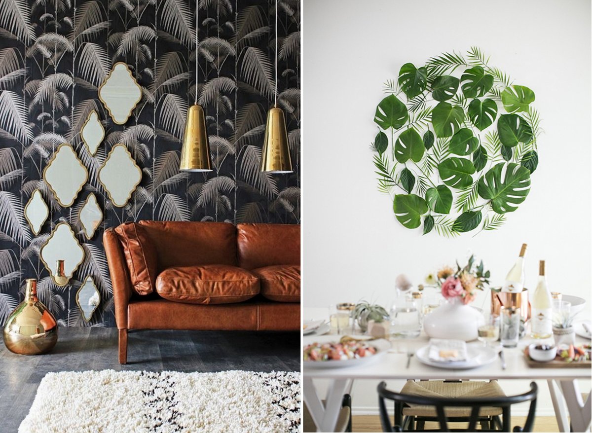 Монстера в скандинавском стиле