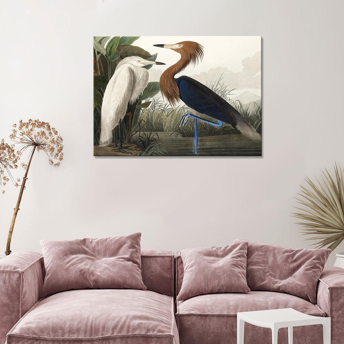 Картины с птицами в интерьере