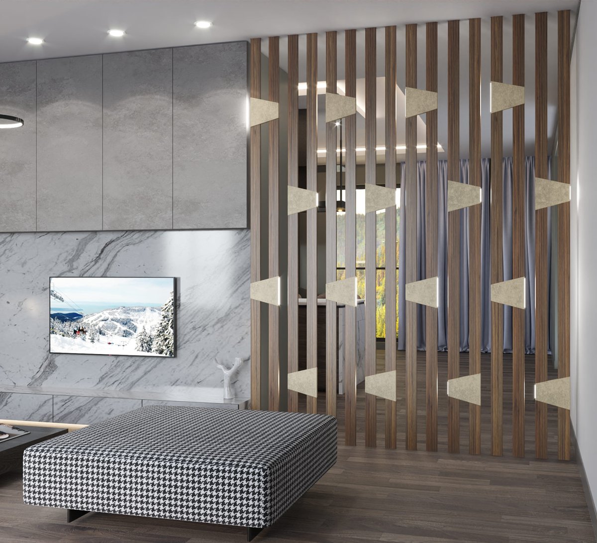 Интерьерная рейка МДФ