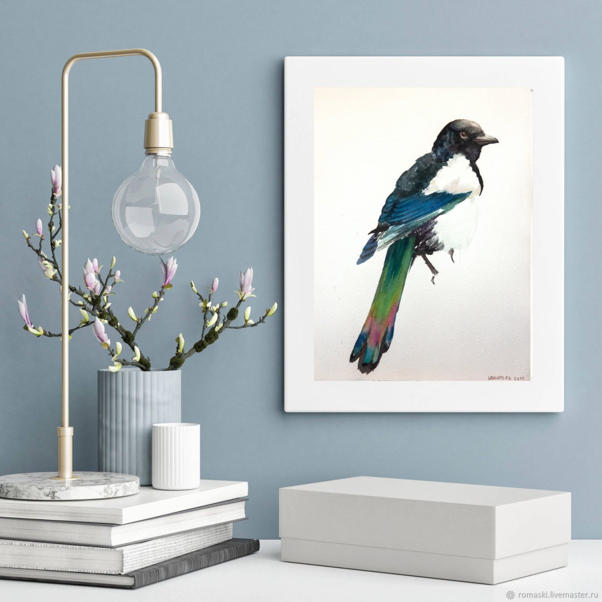 Интерьерная живопись Павлин