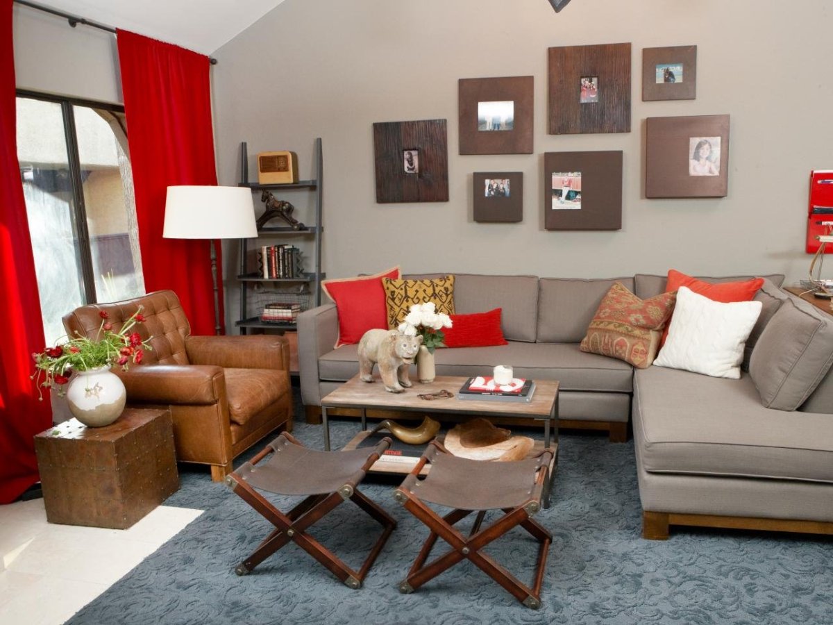 Яркий интерьер