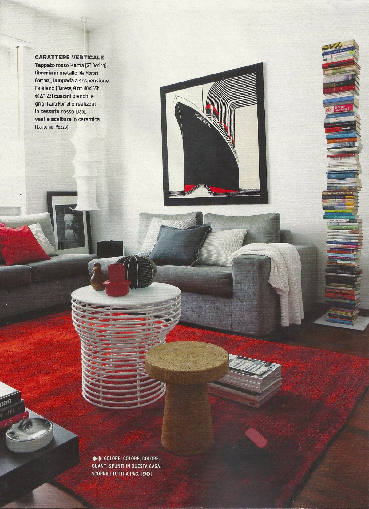 Красный кухонный гарнитур в интерьере