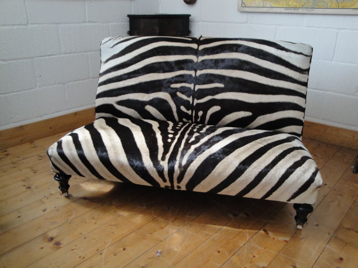 Диван под зебру