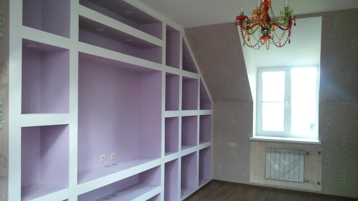 Арка для телевизора из гипсокартона