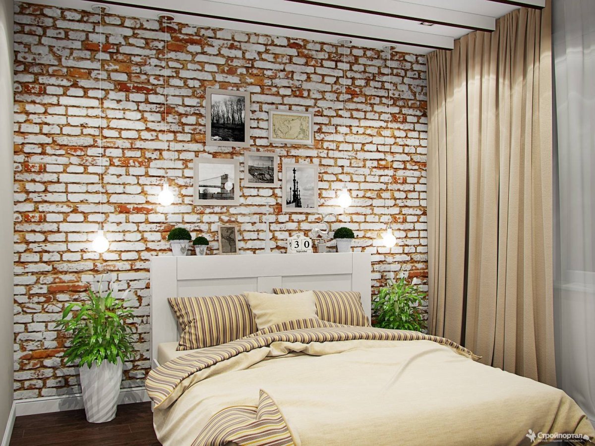 Интерьер комнаты отделанной имитацией бруса