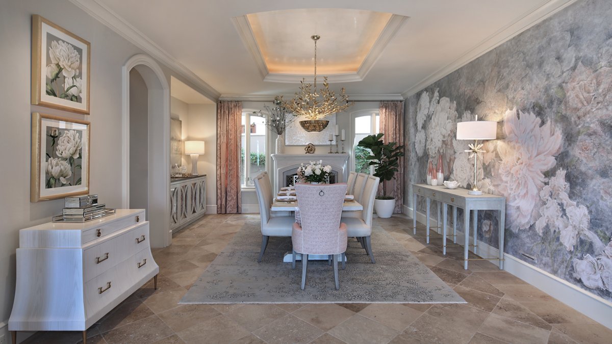 Фреска на стену в гостиную в современном стиле