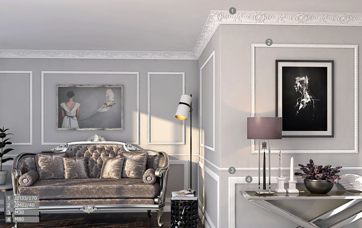 Молдинги для стен