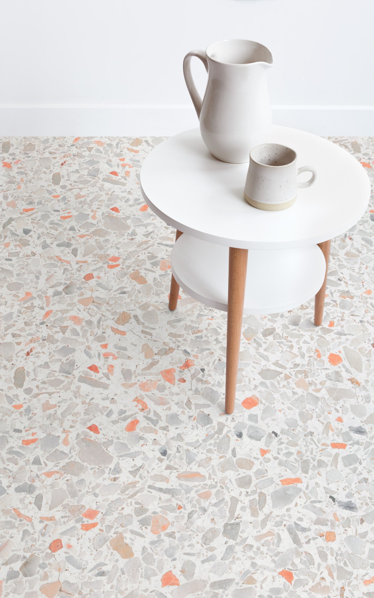 Porcelanosa белая плитка терраццо