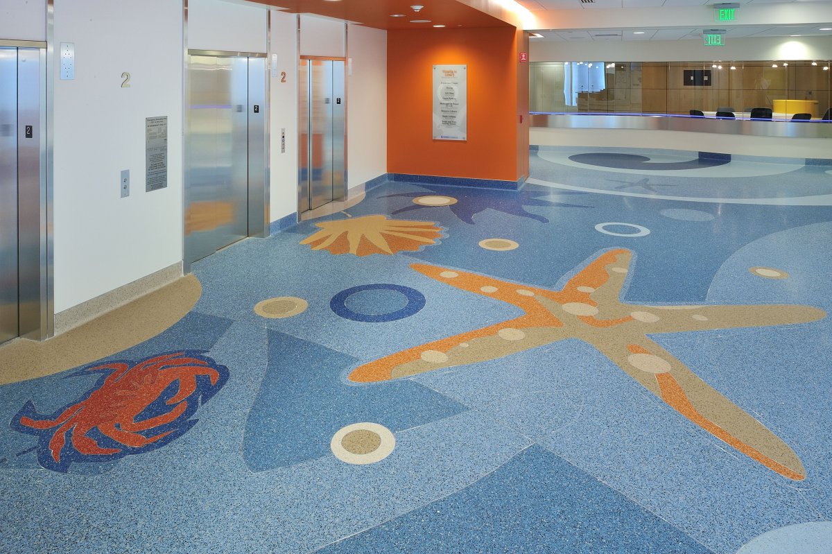 Кварц винил пол терраццо