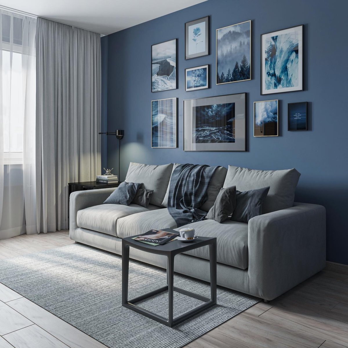 Бирюзовый диван