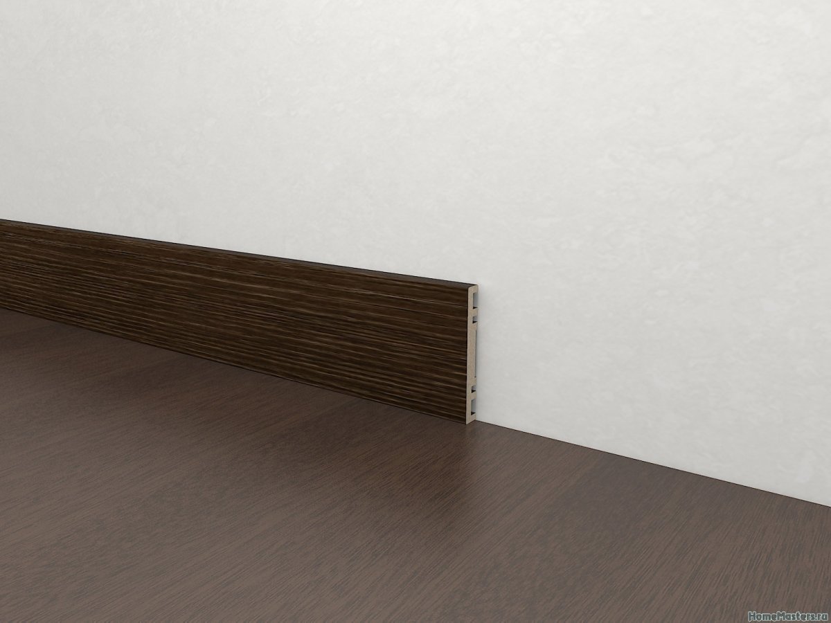 Плинтус 80мм венге МДФ