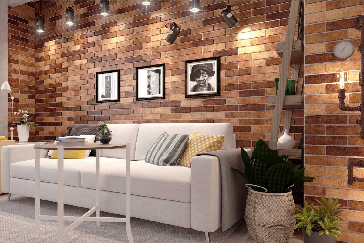 Керамогранит Golden Tile Brick Style Seven Tones