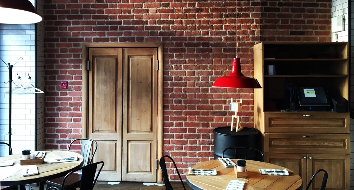 Кирпичная плитка для стен в стиле лофт