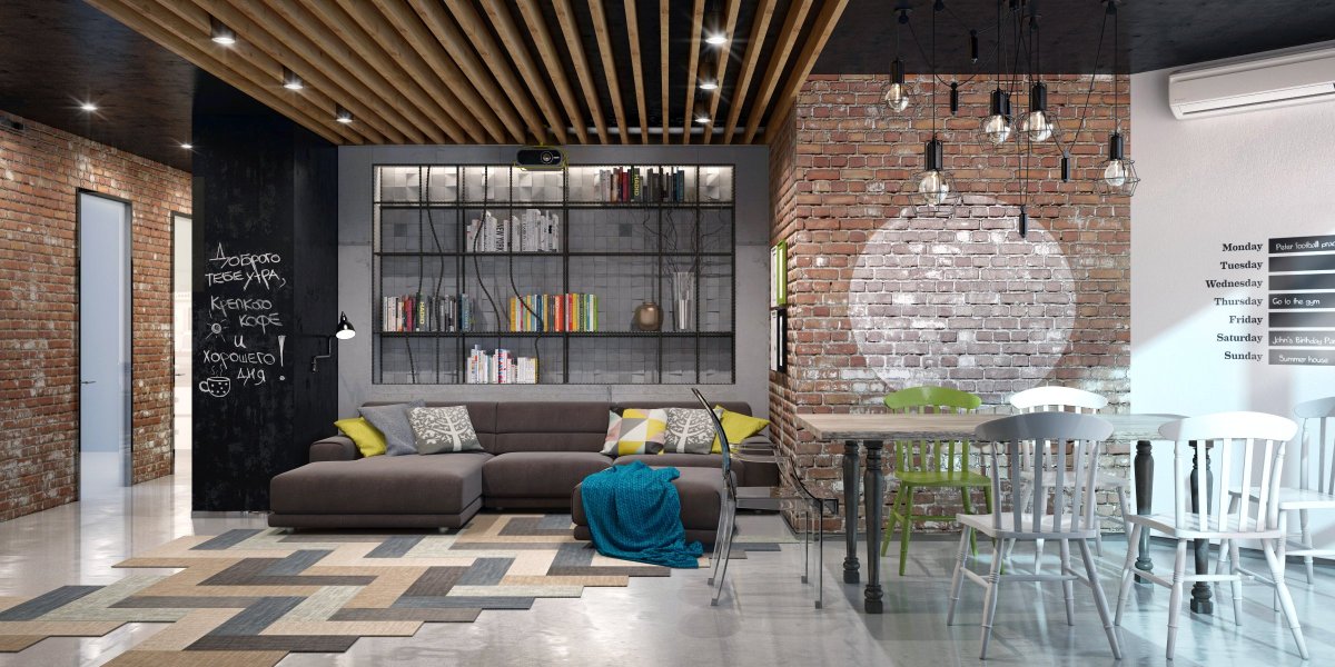 Потолок Грильято лофт