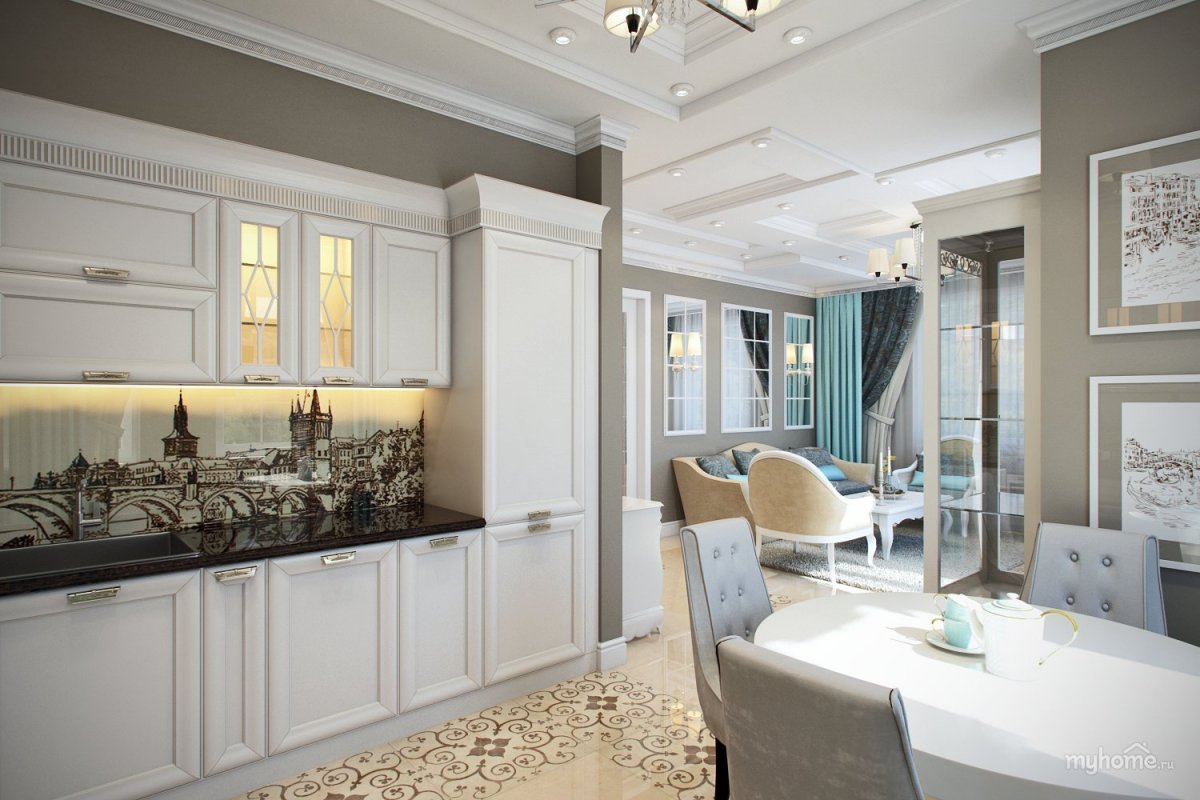 Кухня Неоклассика 9м2