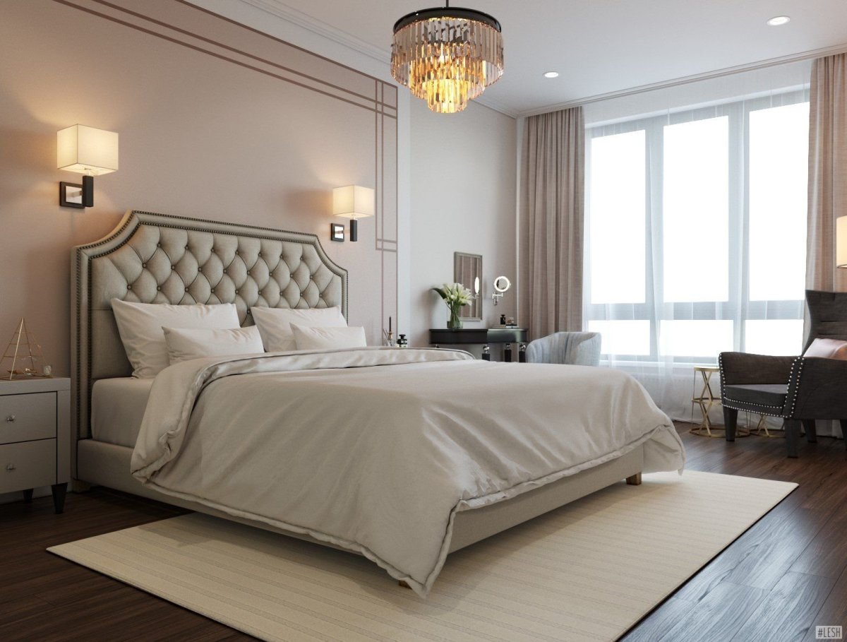 Спальня в шоколадных тонах