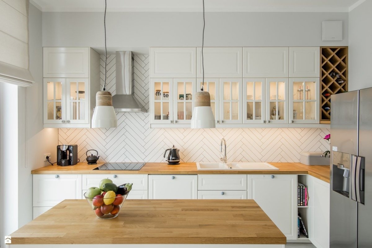 Кухонный фартук в скандинавском стиле