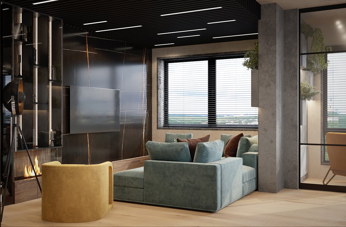 Мегаполис керамогранит зона ТВ