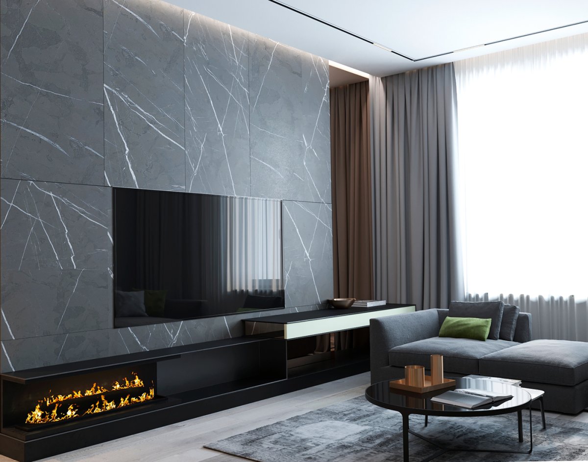 Кухня-гостиная в стиле лаунж